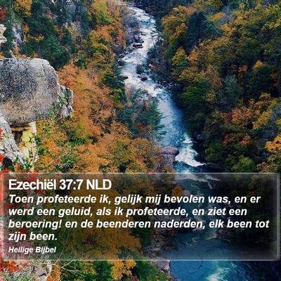 Ezechiël 37:7 NLD Bible Verse Image