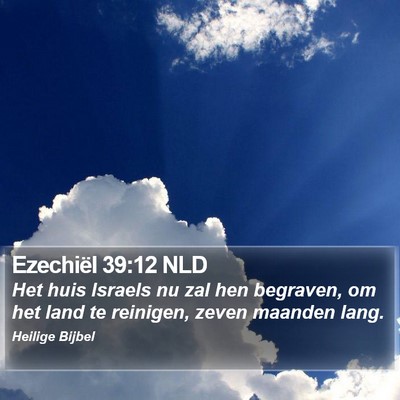 Ezechiël 39:12 NLD Bible Verse Image