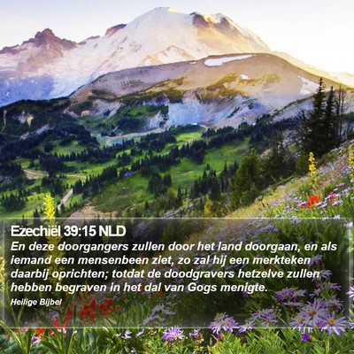Ezechiël 39:15 NLD Bible Verse Image