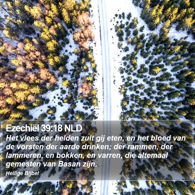 Ezechiël 39:18 NLD Bible Verse Image
