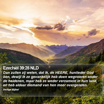 Ezechiël 39:28 NLD Bible Verse Image