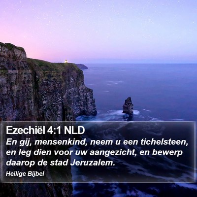 Ezechiël 4:1 NLD Bible Verse Image