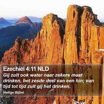 Ezechiël 4:11 NLD Bible Verse Image