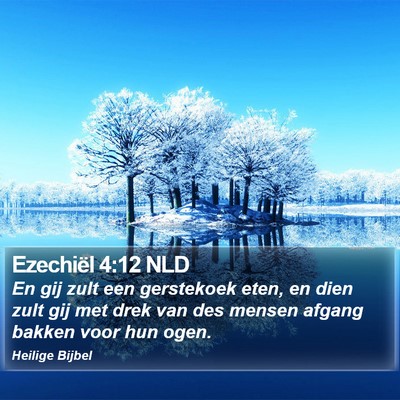 Ezechiël 4:12 NLD Bible Verse Image