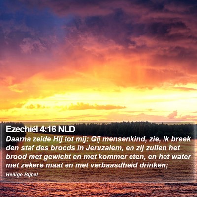 Ezechiël 4:16 NLD Bible Verse Image