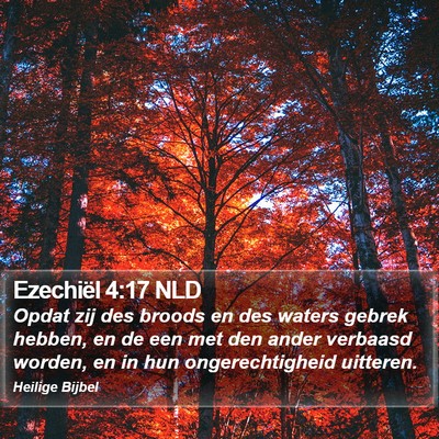 Ezechiël 4:17 NLD Bible Verse Image