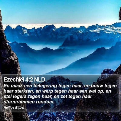 Ezechiël 4:2 NLD Bible Verse Image