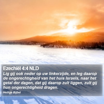 Ezechiël 4:4 NLD Bible Verse Image