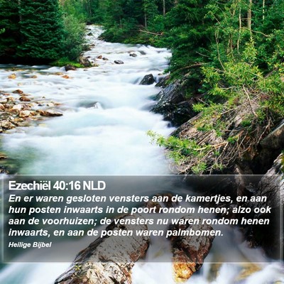 Ezechiël 40:16 NLD Bible Verse Image