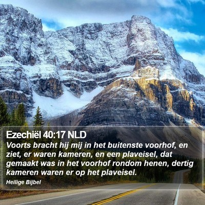 Ezechiël 40:17 NLD Bible Verse Image