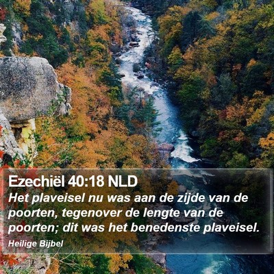 Ezechiël 40:18 NLD Bible Verse Image
