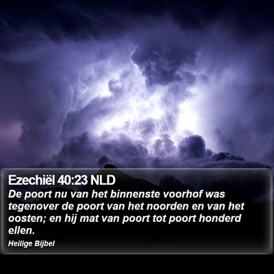 Ezechiël 40:23 NLD Bible Verse Image