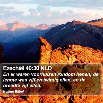 Ezechiël 40:30 NLD Bible Verse Image