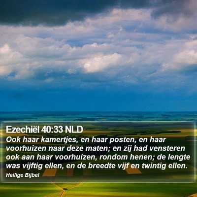 Ezechiël 40:33 NLD Bible Verse Image