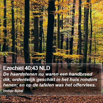 Ezechiël 40:43 NLD Bible Verse Image