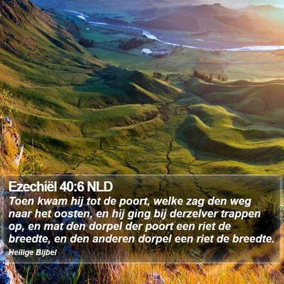 Ezechiël 40:6 NLD Bible Verse Image