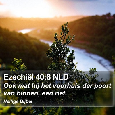 Ezechiël 40:8 NLD Bible Verse Image