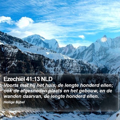 Ezechiël 41:13 NLD Bible Verse Image