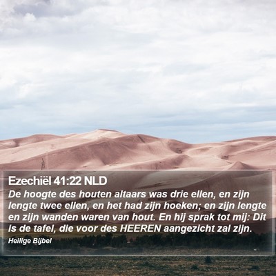 Ezechiël 41:22 NLD Bible Verse Image