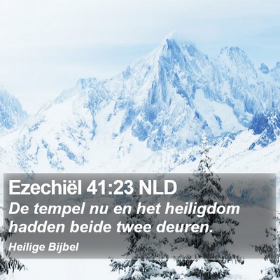 Ezechiël 41:23 NLD Bible Verse Image