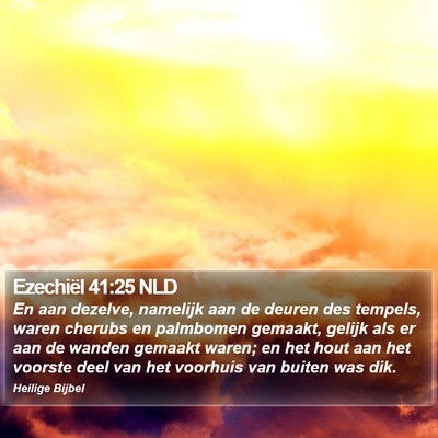 Ezechiël 41:25 NLD Bible Verse Image