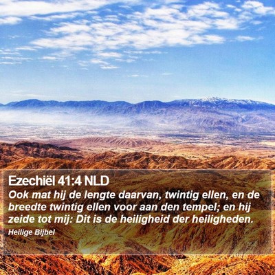 Ezechiël 41:4 NLD Bible Verse Image