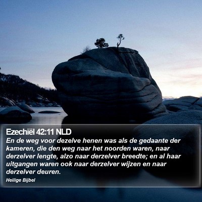 Ezechiël 42:11 NLD Bible Verse Image