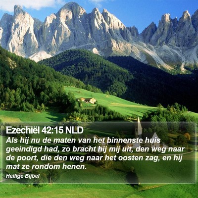 Ezechiël 42:15 NLD Bible Verse Image