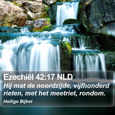 Ezechiël 42:17 NLD Bible Verse Image