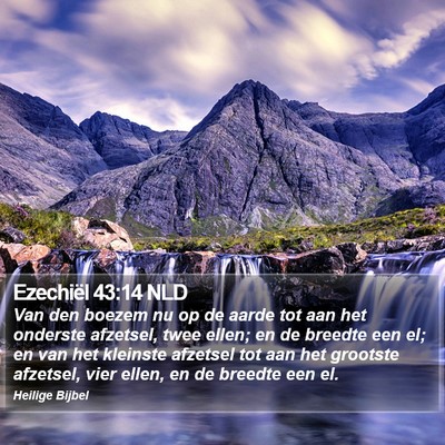 Ezechiël 43:14 NLD Bible Verse Image