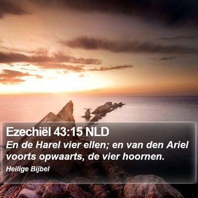 Ezechiël 43:15 NLD Bible Verse Image