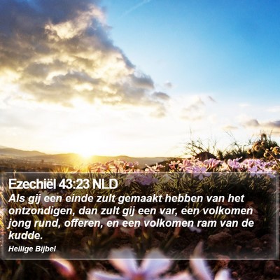 Ezechiël 43:23 NLD Bible Verse Image