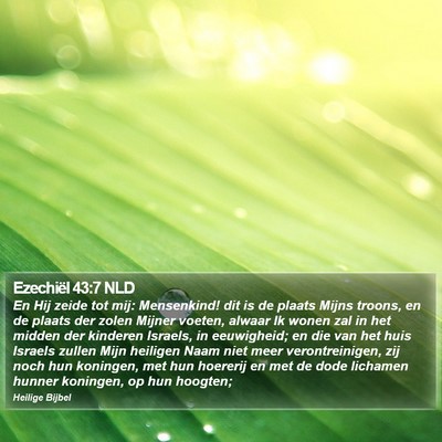 Ezechiël 43:7 NLD Bible Verse Image