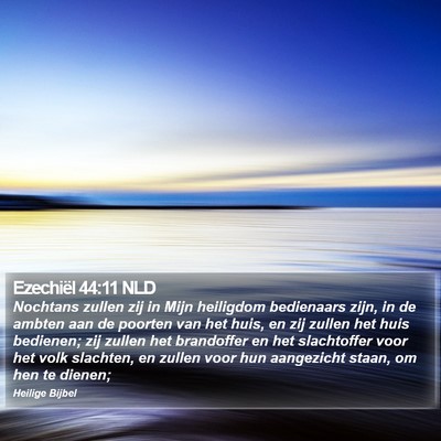 Ezechiël 44:11 NLD Bible Verse Image