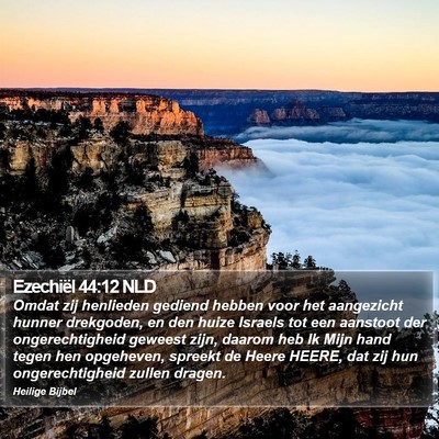 Ezechiël 44:12 NLD Bible Verse Image