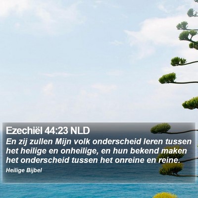 Ezechiël 44:23 NLD Bible Verse Image