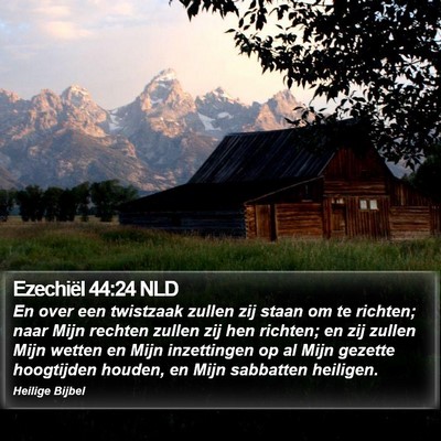 Ezechiël 44:24 NLD Bible Verse Image