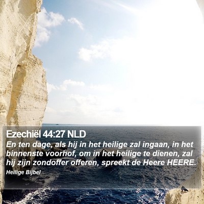 Ezechiël 44:27 NLD Bible Verse Image