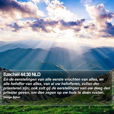 Ezechiël 44:30 NLD Bible Verse Image