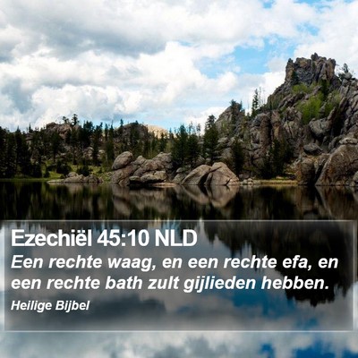 Ezechiël 45:10 NLD Bible Verse Image