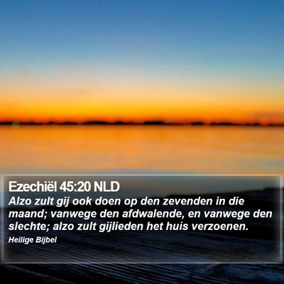 Ezechiël 45:20 NLD Bible Verse Image