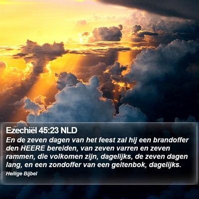 Ezechiël 45:23 NLD Bible Verse Image