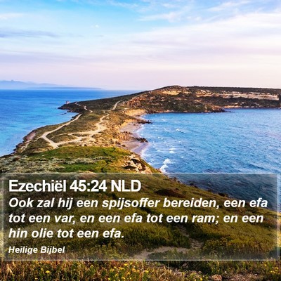 Ezechiël 45:24 NLD Bible Verse Image