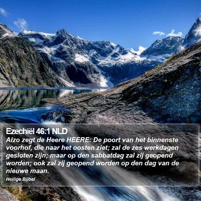 Ezechiël 46:1 NLD Bible Verse Image