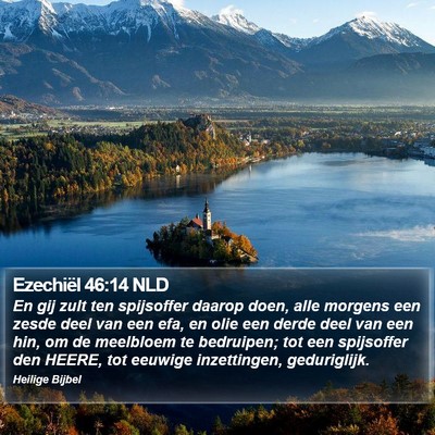 Ezechiël 46:14 NLD Bible Verse Image