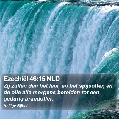 Ezechiël 46:15 NLD Bible Verse Image