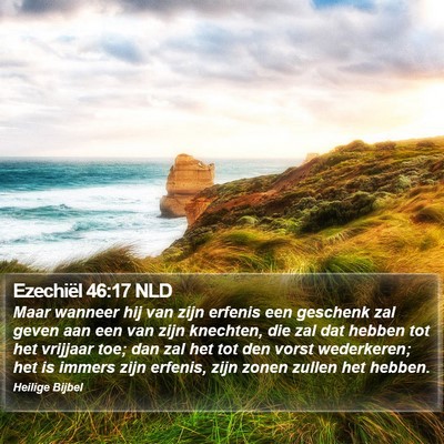 Ezechiël 46:17 NLD Bible Verse Image