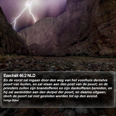 Ezechiël 46:2 NLD Bible Verse Image