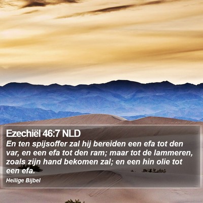 Ezechiël 46:7 NLD Bible Verse Image