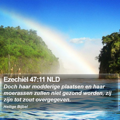 Ezechiël 47:11 NLD Bible Verse Image